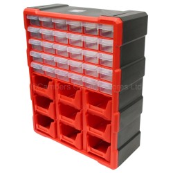 Sealey Parts Cabinet Storage Organiser 39 Drawer & Bin